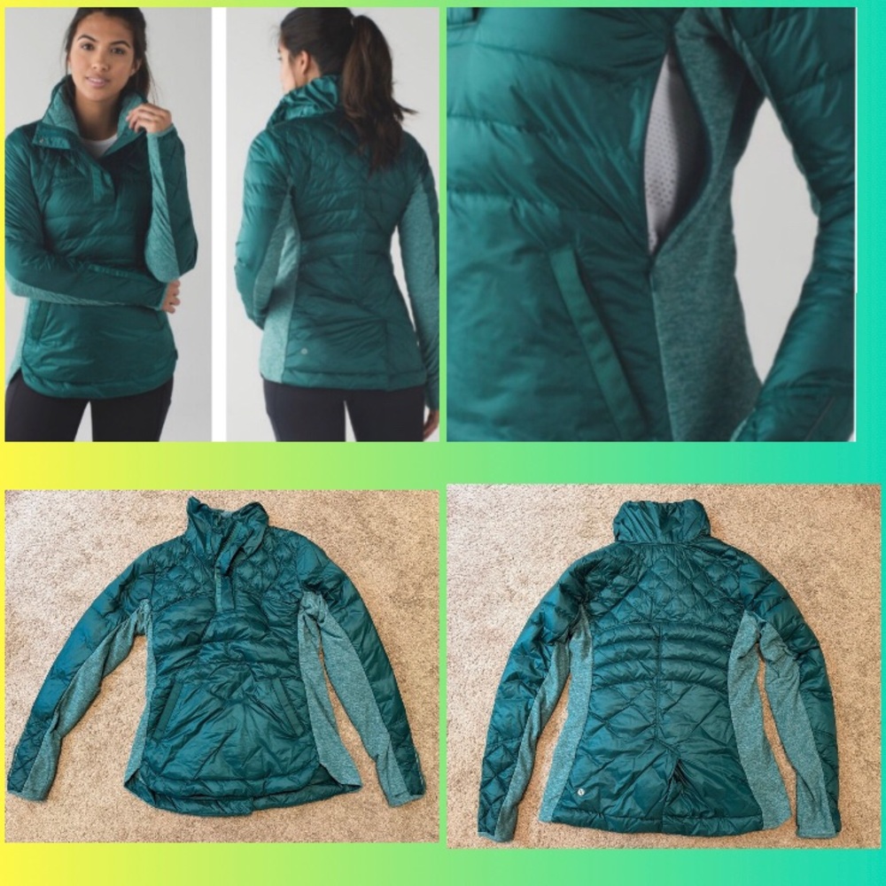 Lululemon Down For A Run Pullover Insulated Winter Pullover Jacket Puffer 10 M